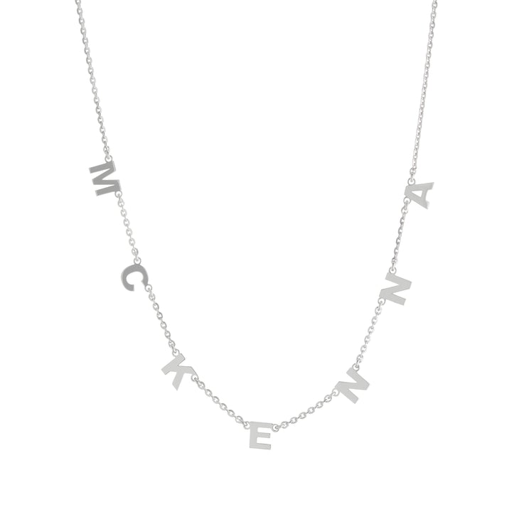 SINGLE INITIAL NAME NECKLACE