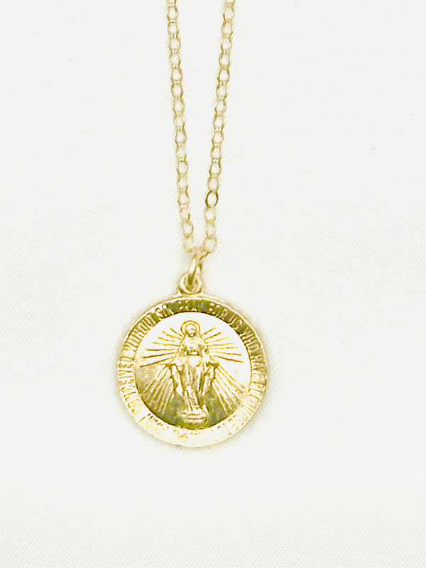 Miraculous Mary Medal Necklace