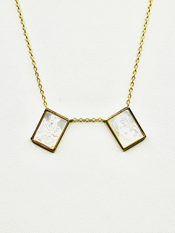 Side by Side Scapular Necklace