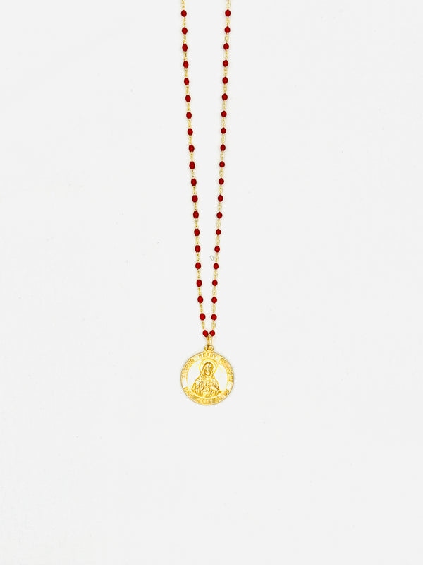 Sacred Heart of Jesus Medallion Necklace