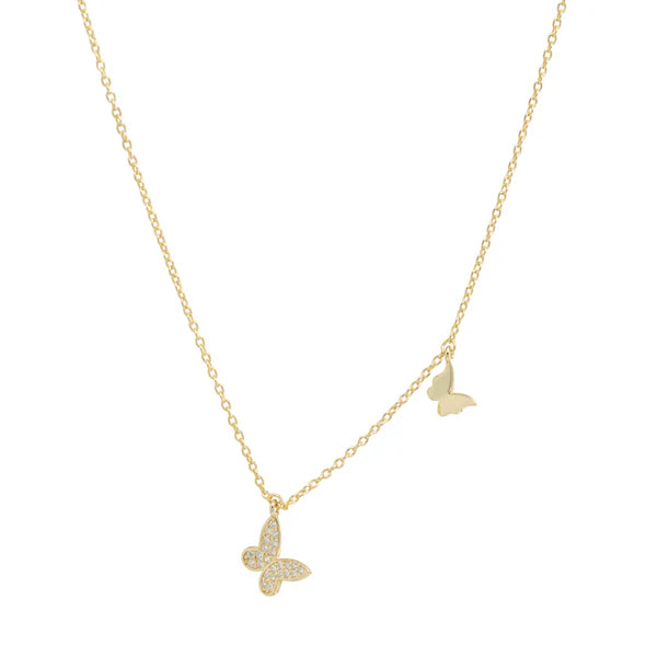 Mini Double Butterfly Necklace