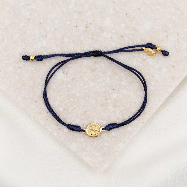 Breathe Blessing Bracelet- Navy