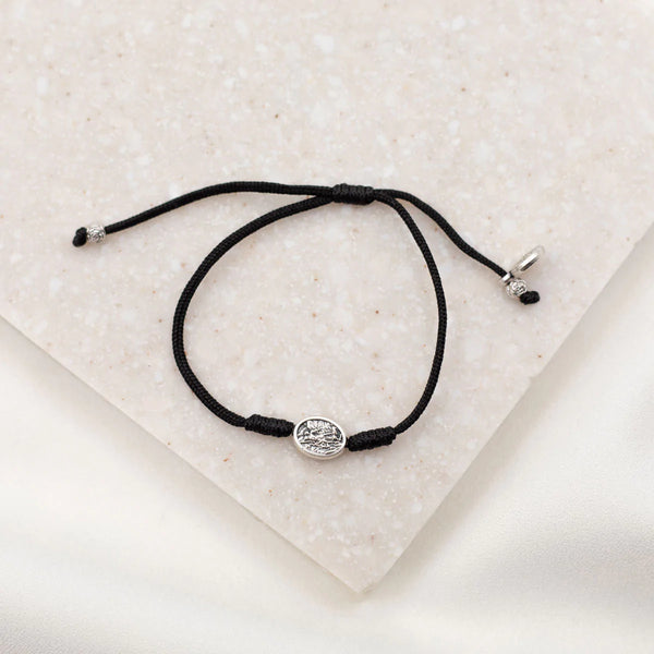 Archangel Michael Protection Bracelet Black & Silver