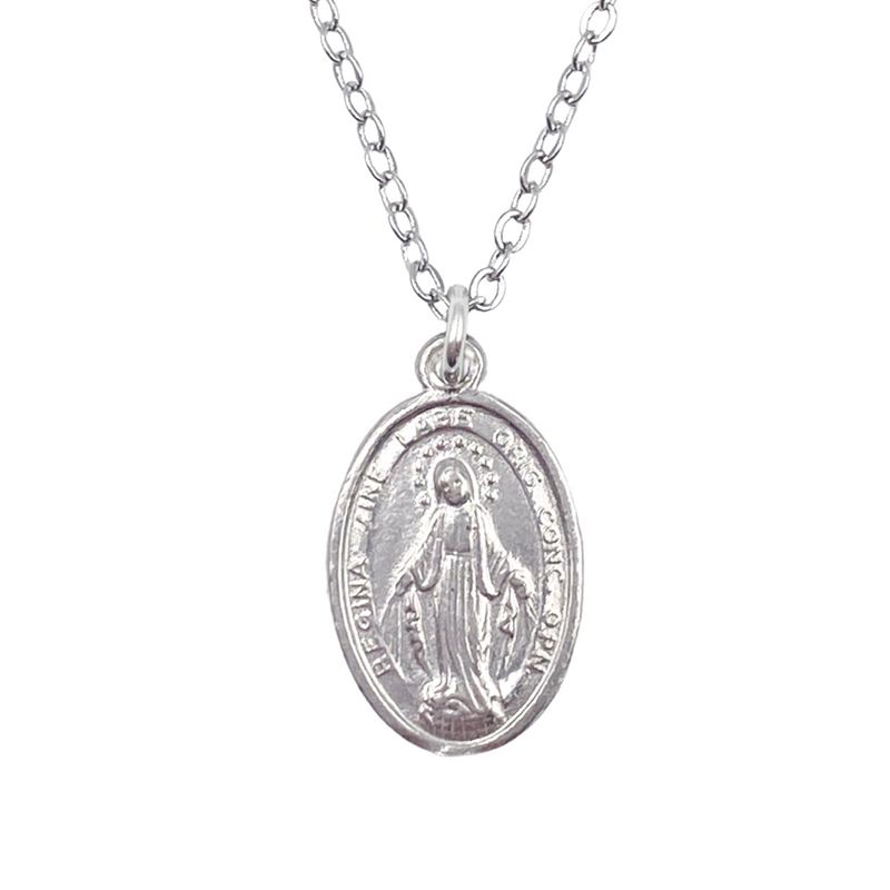 Dainty Miraculous Medal Necklace Chloe s Treasures