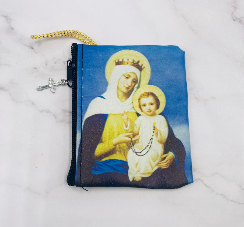Mother And Child Rosary Pouch