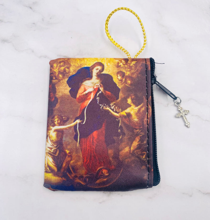 Mother Undoer Of Knots Rosary Pouch