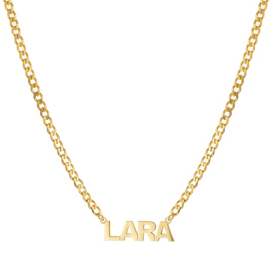 CURB CHAIN NAME NECKLACE