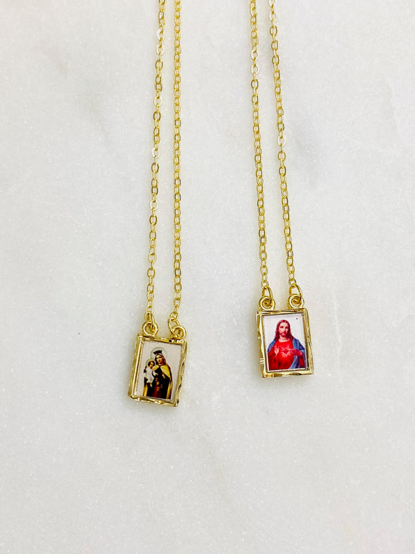 Gold Colored Scapular